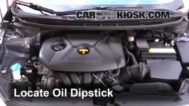 2014 Kia Forte LX 1.8L 4 Cyl. Huile Vérifier le niveau de l'huile